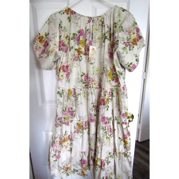 Johnny Was Magnolia Floral Tiered Dress - Picture 4 of 7